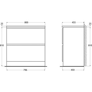 Тумба с раковиной BelBagno Albano 80 rovere rustico напольная (ALBANO-800-2C-PIA-RR, BB800/455-LV-MR-ALR) в Москвe