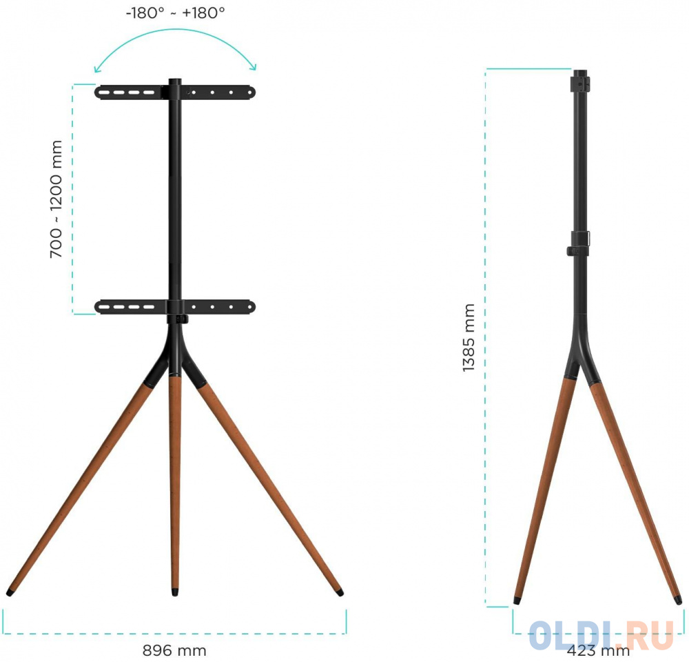 Аксессуар для ТВ FLOOR STAND /32-65" TS1220 BLACK ONKRON