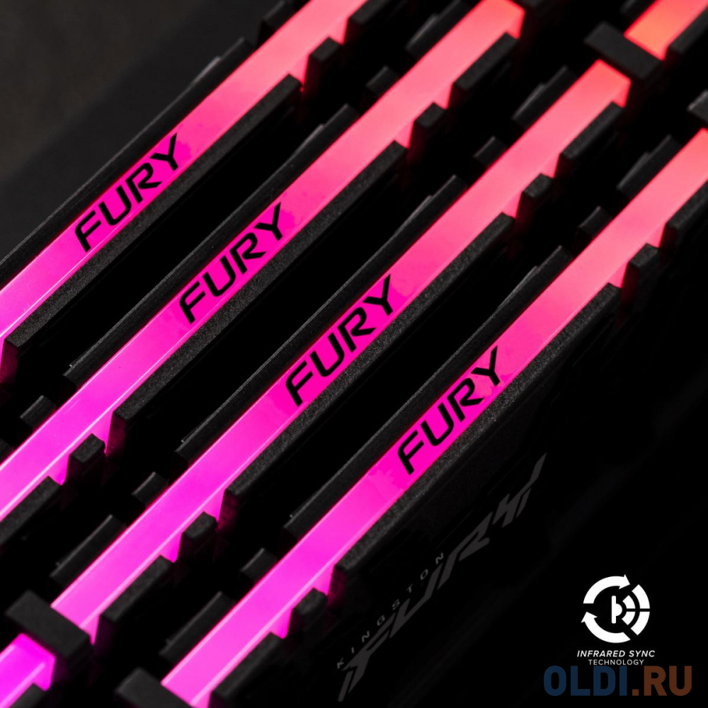 Kingston 32GB 3600MHz DDR4 CL16 DIMM (Kit of 4) FURY Renegade RGB