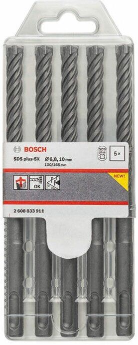 Набор буров Bosch SDS-plus-5X 6-10mm 5шт в Москвe