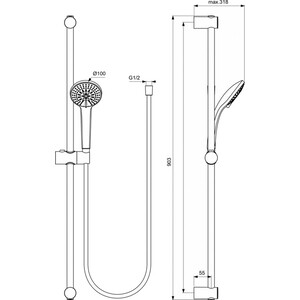 Комплект смесителей Ideal Standard Ceratherm T100 хром (BC985AA)