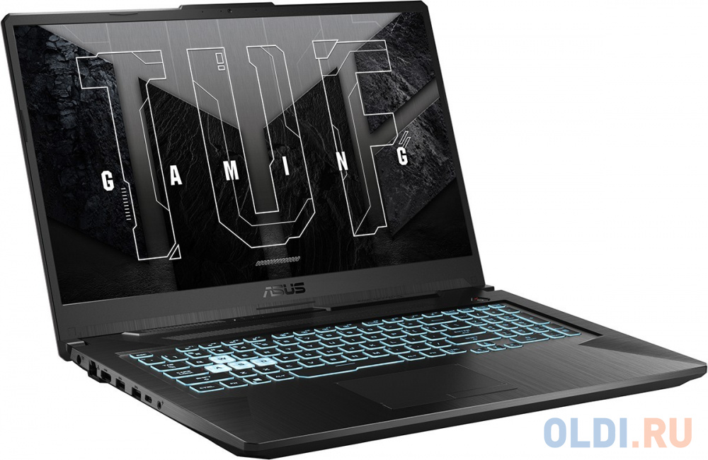 Ноутбук Asus TUF Gaming F17 FX706HF-HX014 Core i5 11400H 16Gb SSD512Gb NVIDIA GeForce RTX 2050 4Gb 17.3" IPS FHD (1920x1080) noOS black WiFi BT C