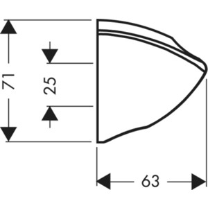 Держатель для душа Hansgrohe Porter C хром (27521000)