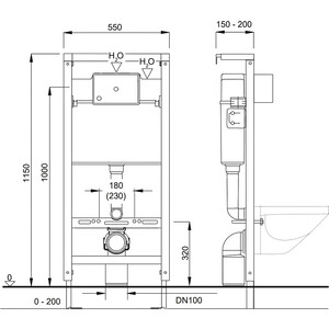 Инсталляция для унитаза Pestan Fluenta (40006356)