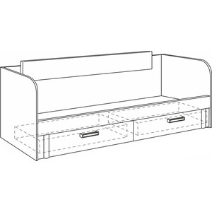 Кровать с ящиками Ника Walker М13