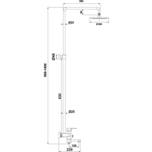 Душевая система Timo Beverly хром (SX-1060/00 (1070)) в Москвe