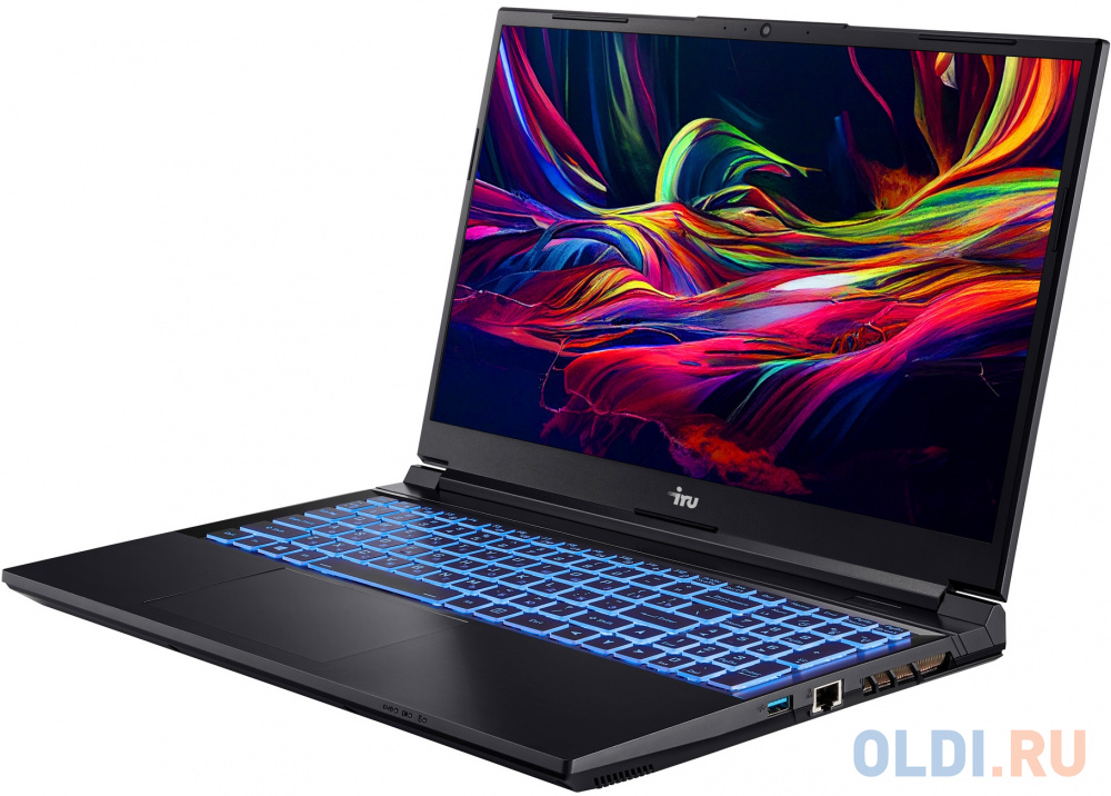 Ноутбук IRU Калибр 15ALC Core i5 12500H 8Gb SSD256Gb NVIDIA GeForce GTX 1650 4Gb 15.6" IPS FHD (1920x1080) Free DOS black WiFi BT Cam 3465mAh (19 в Москвe