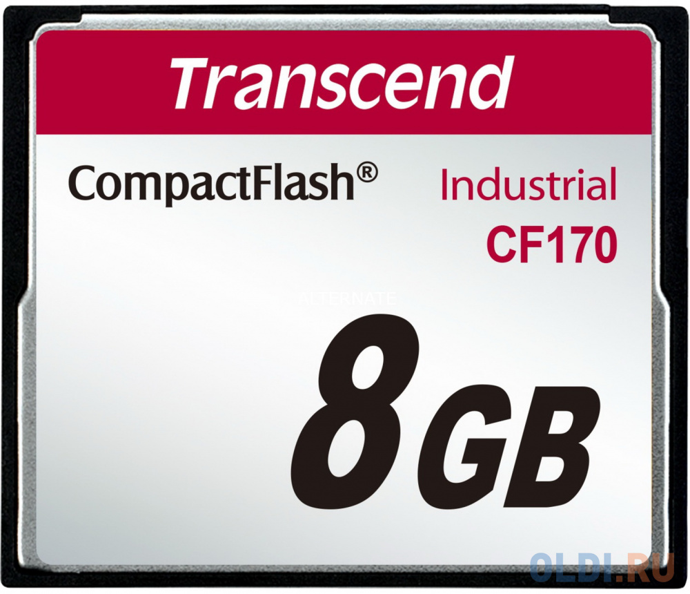 Промышленная карта памяти CompactFlash Transcend 170, 8 Гб MLC, темп. режим от -25? до +85?