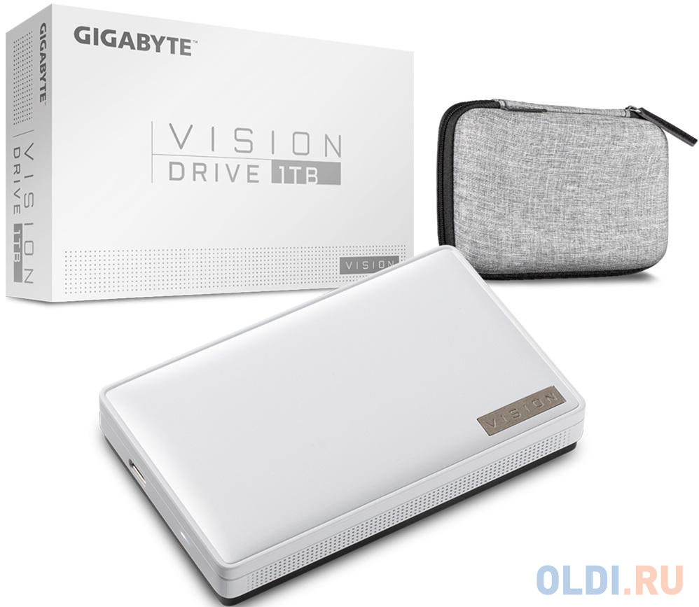Внешний SSD диск 2.5" 1 Tb USB Type-C GigaByte Vision External SSD GP-VSD1TB серый