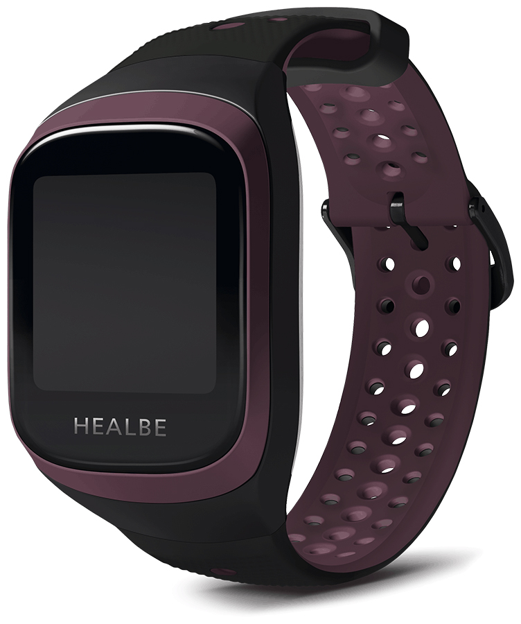 Умные часы Healbe GoBe 3 Burgundy/Black