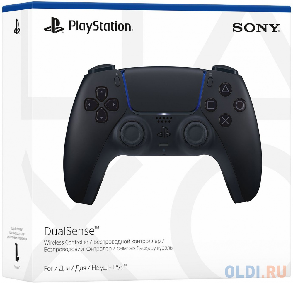 Геймпад Sony PlayStation 5 DualSense Wireless Controller black (CFI-ZCT1J01) в Москвe