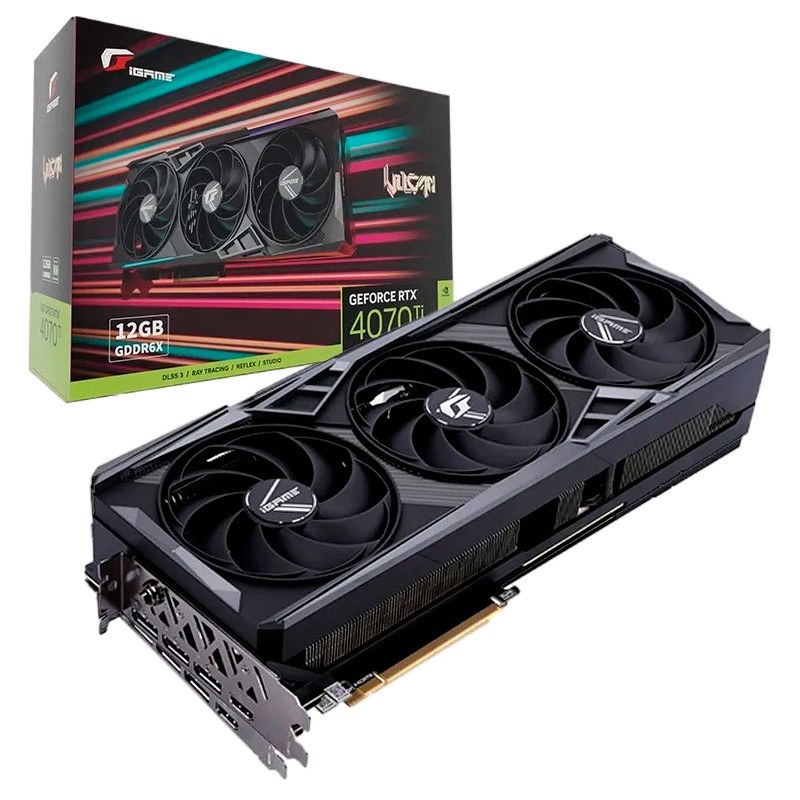 Видеокарта Colorful GeForce RTX 4070 Ti Vulcan OC-V 2310MHz 12288Mb 21000MHz 192-bit 3xDP HDMI в Москвe