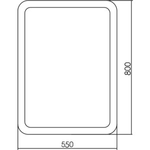 Зеркало Mixline Вестерн 55х80 декор-канат (548530) в Москвe