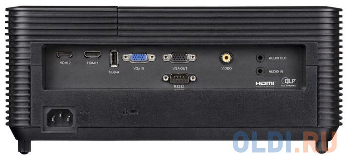 Проектор INFOCUS IN134 DLP, 4000 ANSI Lm, XGA (1024x768), 28500:1, 1.94-2.16:1, 3.5mm in, Composite video, VGAin, HDMI 1.4aх3 (поддержка 3D), USB-A (д