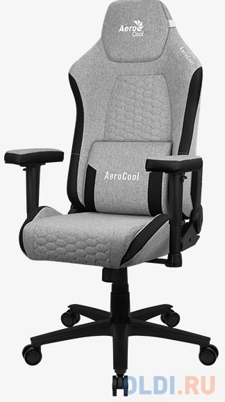 Кресло для геймеров Aerocool CROWN AeroWeave Ash Grey серый