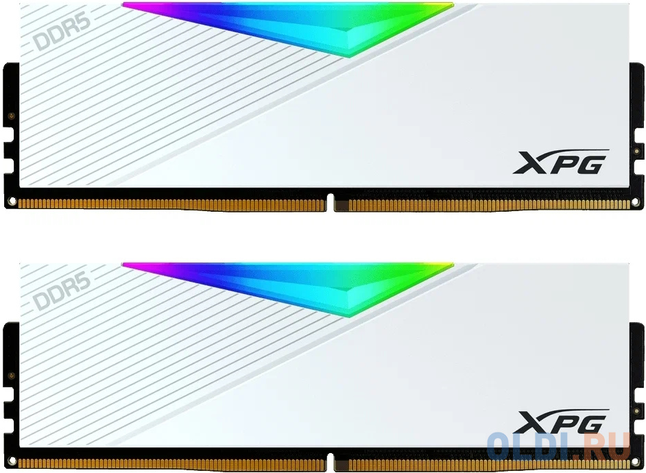 Memory Module ADATA XPG Lancer RGB DDR5 Общий объём памяти 32Гб Module capacity 16Гб Количество 2 6400 МГц Множитель частоты шины 32 1.4 В RGB черный