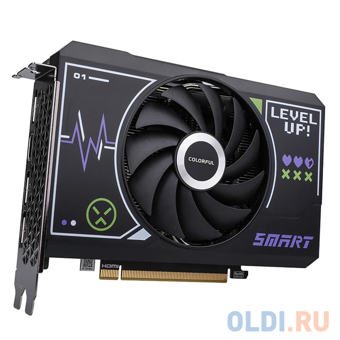 RTX4060 Mini 8GB-V 128-bit GDDR6 DPx3 HDMI 1FAN RTL