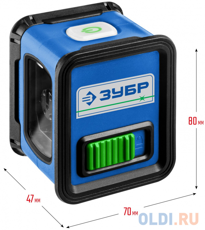 ЗУБР КРЕСТ зеленый нивелир лазерный в Москвe