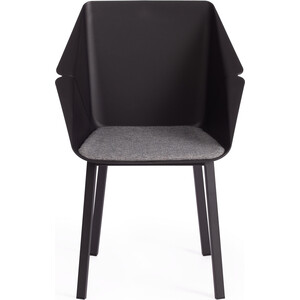 Стул TetChair Doro (mod. 8088) пластик/металл/ткань black (черный) / grey (серый) 1509 в Москвe