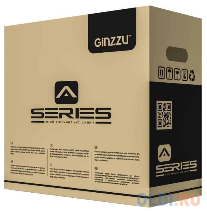 Корпус ATX GINZZU A180 Без БП чёрный