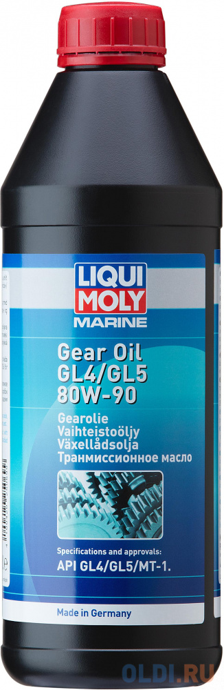 Минеральное трансмиссионное масло LiquiMoly Marine Gear Oil 80W90 1 л 25069