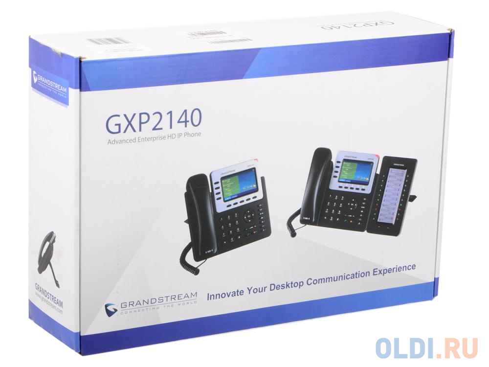 Телефон IP Grandstream GXP-2140 4 линии 4 SIP-аккаунта 2x10/100/1000Mbps цветной LCD USB PoE (Аналог телефона IP Yealink SIP-T42S 12 SIP-аккаунтов 2x1 в Москвe