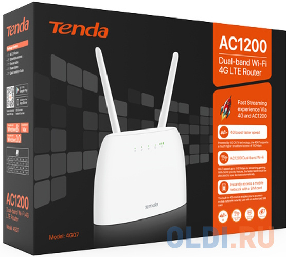 Маршрутизатор 4G 1200MBPS 4G07 TENDA