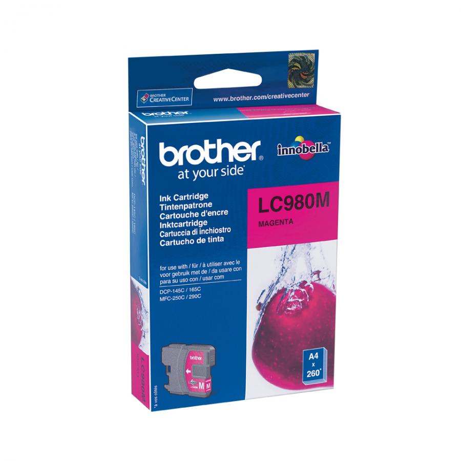 Картридж Brother LC980M для Brother DCP-145C/165C/MFC-250C, пурпурный