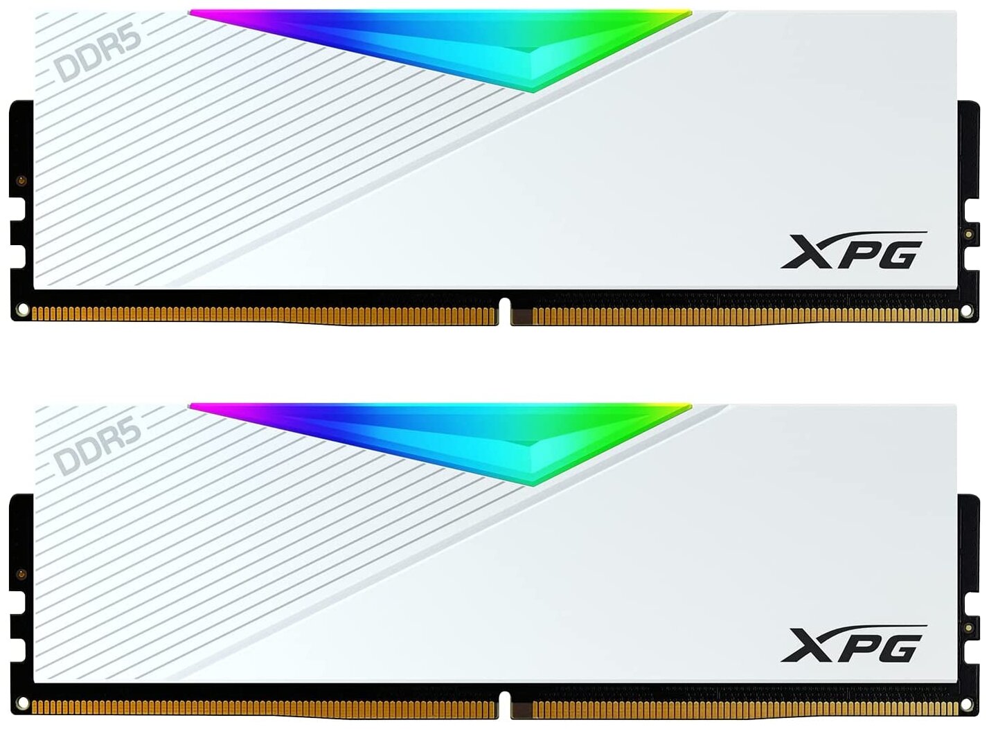 Комплект памяти DDR5 DIMM 32Gb (2x16Gb), 5600MHz, CL36, 1.25V, ADATA, XPG Lancer RGB (AX5U5600C3632G-DCLARWH) Retail