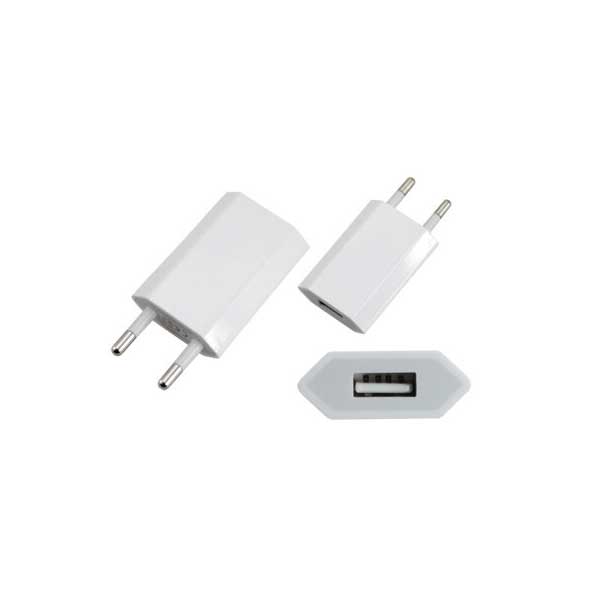 Сетевое зарядное устройство iPhone/iPod USB белое (СЗУ) (5 V, 1000 mA) REXANT