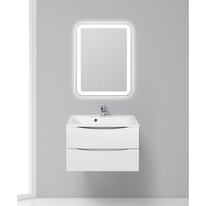 Тумба с раковиной BelBagno Marino 75 bianco opaco (MARINO-750-2C-SO-BO-P, BB750/450-LV-MR-PR)