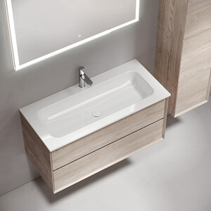 Мебель для ванной Sancos Marmi 2.0 100х45 дуб галифакс натуральный