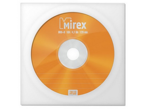 Диск DVD+R 4.7GB 16x Mirex Конверт [UL130013A1C] (UL130013A1C) [100983430]