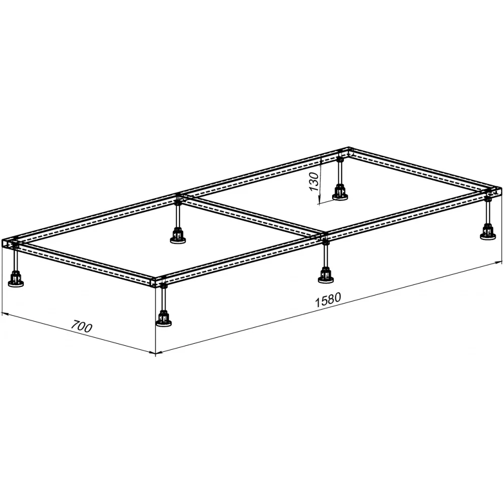 Каркас для литьевого поддона Aquanet