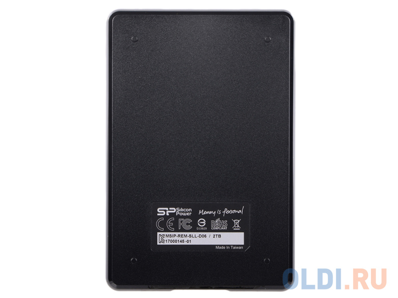 Внешний жесткий диск 2.5" USB3.0 2 Tb Silicon Power Diamond D06 SP020TBPHDD06S3K черный