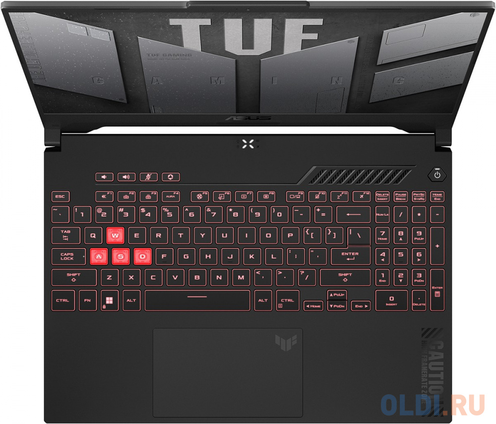 Ноутбук Asus TUF Gaming A15 FA507UI-HQ059 Ryzen 9 8945H 32Gb SSD1Tb NVIDIA GeForce RTX4070 8Gb 15.6" IPS QHD (2560x1440) noOS grey WiFi BT Cam (9 в Москвe