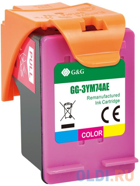 Картридж струйный G&G GG-3YM74AE 653 многоцветный (18мл) для HP DeskJet Plus Ink Advantage 6075/6475 в Москвe