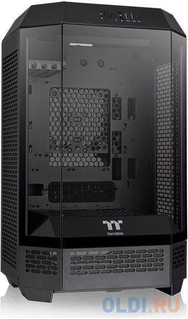 Корпус Thermaltake The Tower 300 черный без БП mATX 11x120mm 5x140mm 2xUSB3.0 2xUSB3.1 audio bott PSU