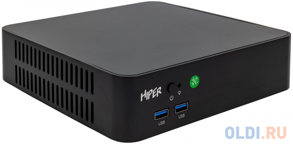 Неттоп Hiper AS8 i3 12100 (3.3) 16Gb SSD256Gb UHDG 730 Windows 10 Professional GbitEth WiFi BT 120W черный (I3121R8N2WPB)