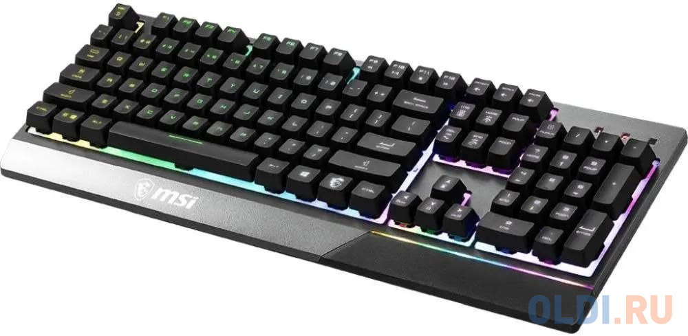 Gaming Keyboard MSI VIGOR GK30, Wired, Mechanical-like plunger switches. 6 zones RGB lighting with several lighting effects.  Anti-ghosting Capability