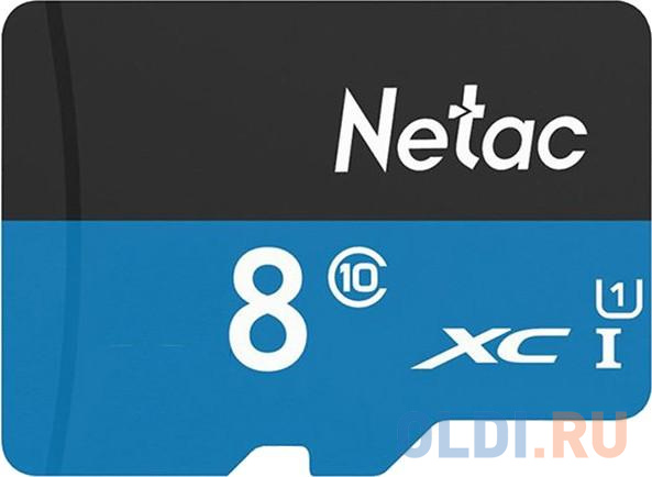 Флеш карта microSDHC 8GB Netac P500 &lt;NT02P500STN-008G-S&gt;  (без SD адаптера) 80MB/s