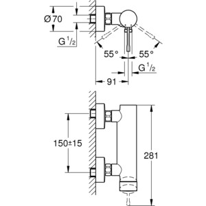 Смеситель для душа Grohe Essence+ (33636001)