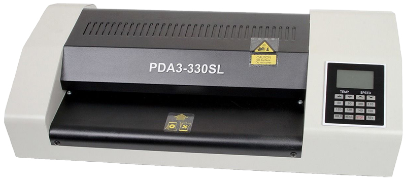 Ламинатор PingDa PDA3-330 SL, A3, 60 мкм - 250 мкм, валов:4, горячее + холодное ламинирование, 160 см/мин., реверс, белый/черный (PDA3-330SL)