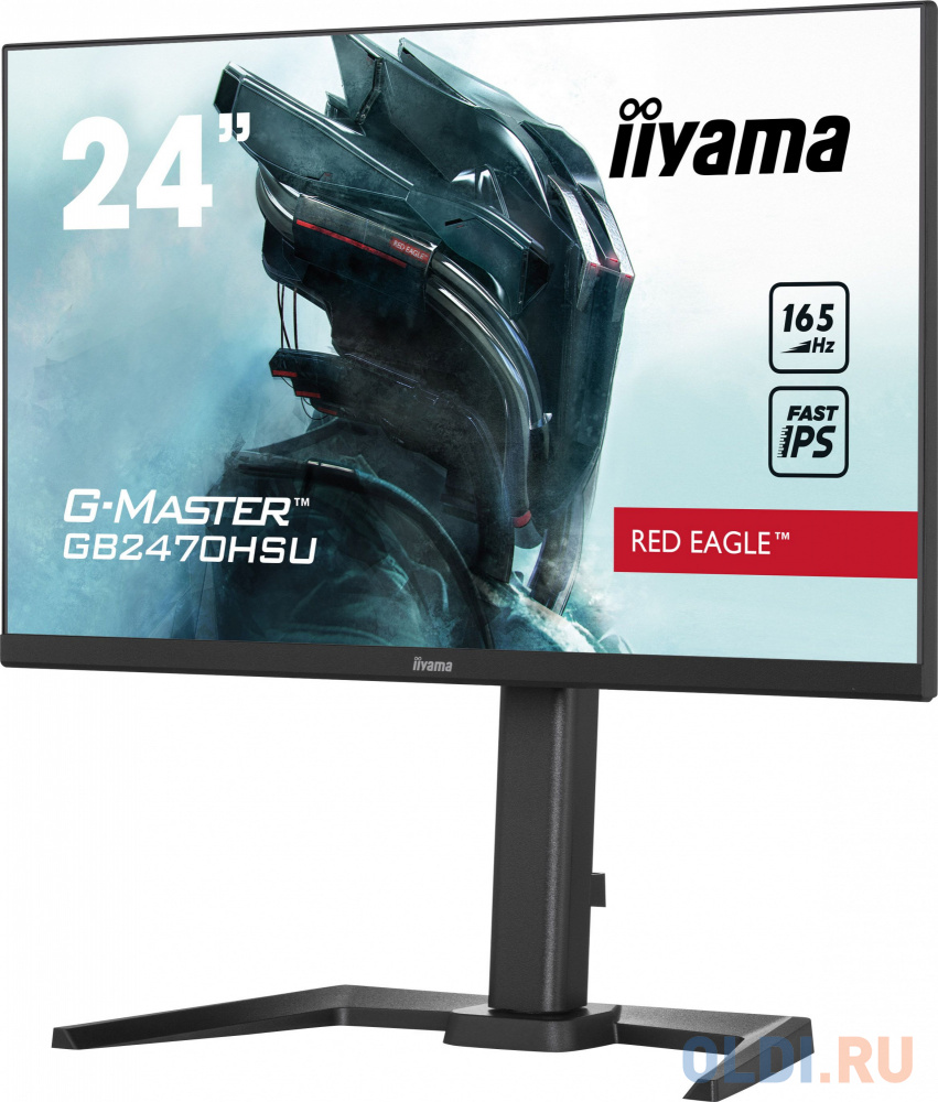 Монитор LCD 24'' Fast IPS Gaming, G-Master Red Eagle, FreeSync Premium, 1920x1080@165Hz, 250cd/m, 1100:1, HDMI, DisplayPort, 0,8ms (MPRT), S