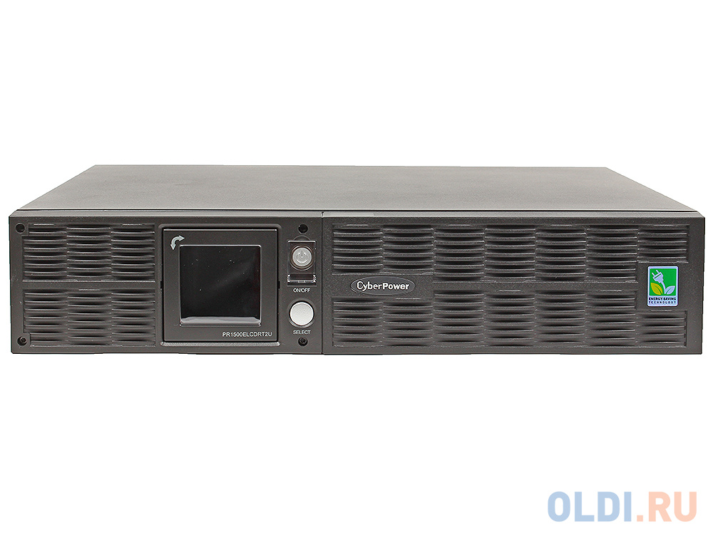 ИБП CyberPower PR1500ELCDRT2U 1500VA/1350W USB/RS-232/Dry/EPO/SNMPslot/RJ11/45 (8 IEC)