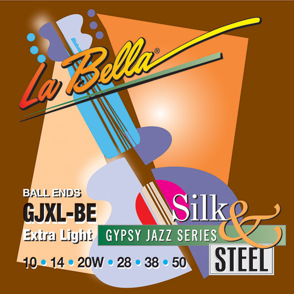 Струны La Bella GJXL-BE Gypsy Jazz Silk&Steel 10-50 сталь шелк для акустической гитары