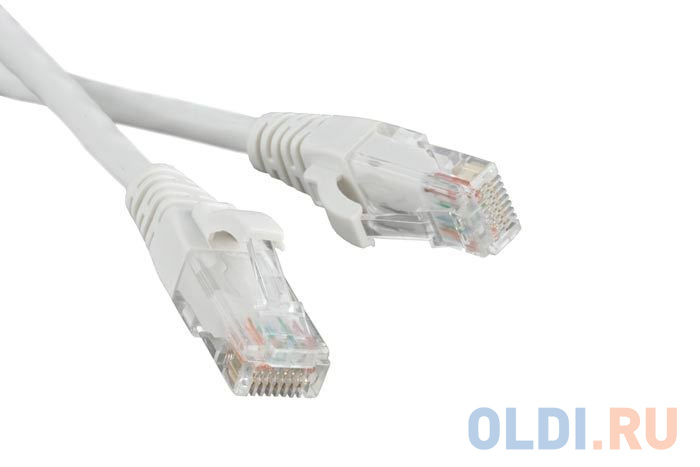 Патч-корд RJ45 - RJ45, 4 пары, UTP, категория 5е, 3 м, белый, LSZH, LANMASTER в Москвe