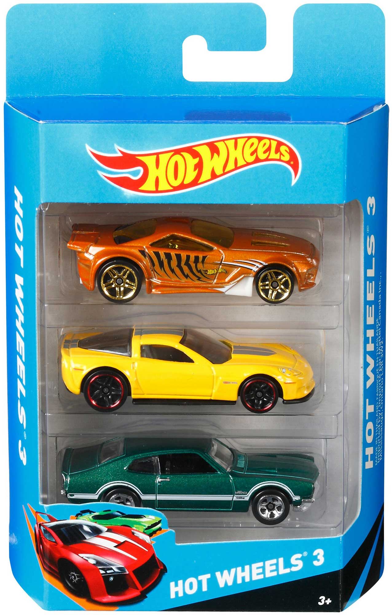 Игровой подарочный набор Hot Wheels из 3х машинок в ассорт. K5904 в Москвe