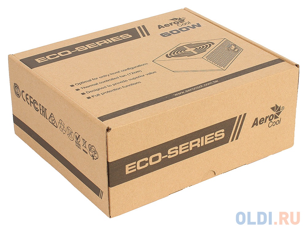 Блок питания Aerocool ECO-600W 600 Вт