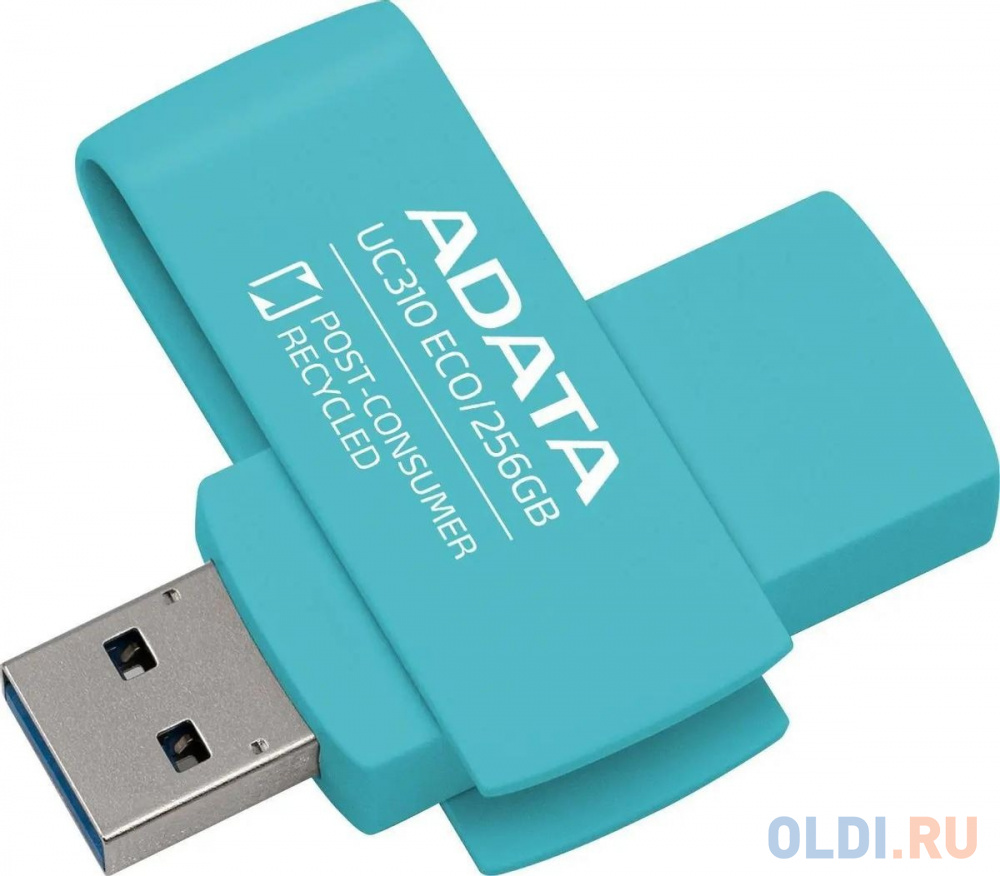 Флеш Диск A-DATA 256GB <UC310E-256G-RGN> UC310E, USB 3.2, зеленый в Москвe